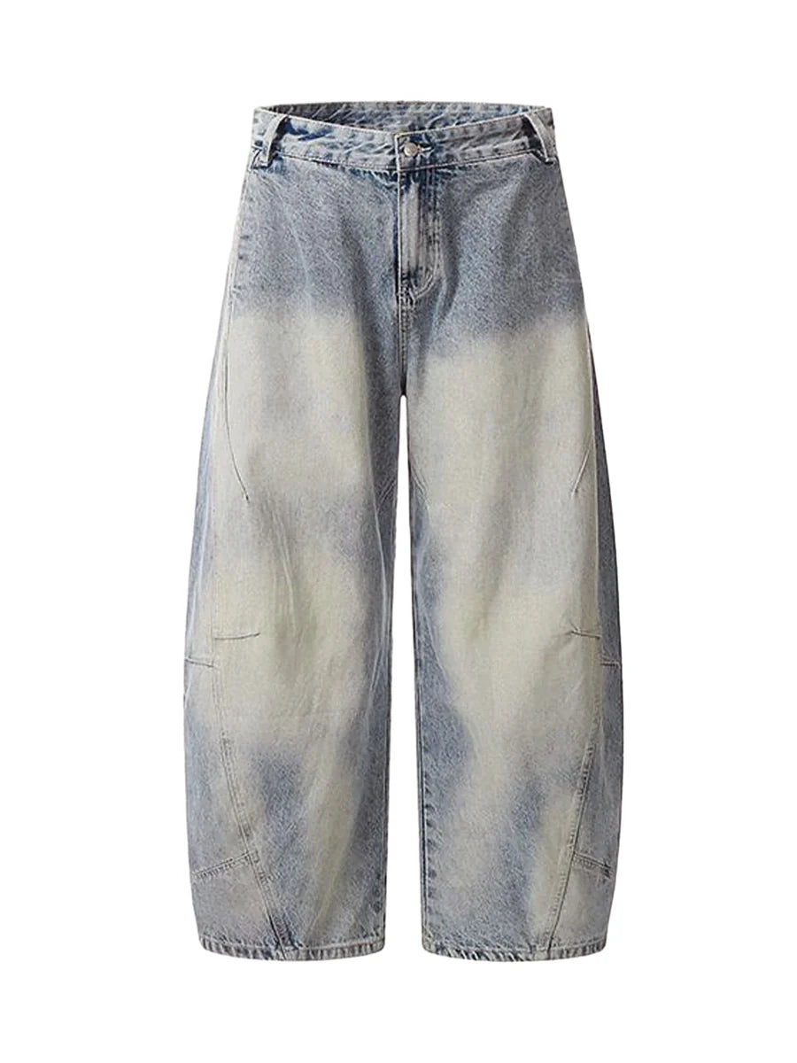 Distressed Baggy Barrel Jeans - 2317